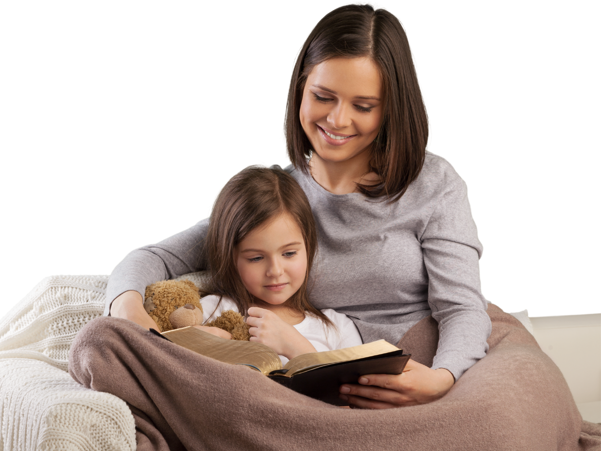 A Missouri homeschool parent reading with their child